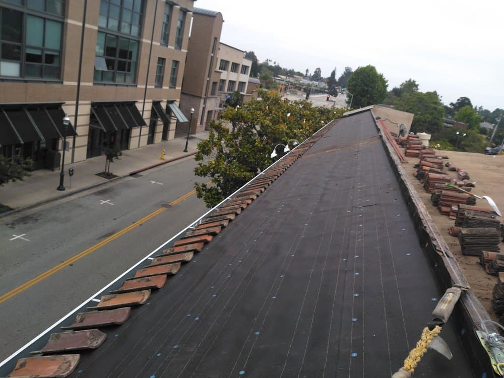 Completed tile roof project